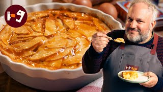 Tarta de manzana de las tres tazas una receta de postre súper fácil y rápido [upl. by Adala]