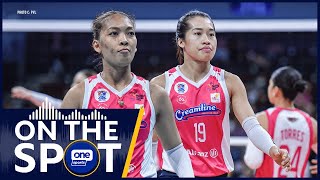 Creamline on punching a Finals ticket after winning against Cignal  OSOnTheSpot [upl. by Spindell421]