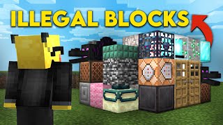 I Collected The Most Illegal Items In This Minecraft SMP [upl. by Nivi]