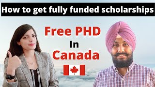 FREE Study in Canada  Fully Funded PhD in Canada amp USA  Admission requirements and process [upl. by Nylimaj633]