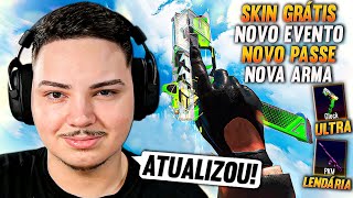 ATUALIZOU NOVO PASSE  SKINS GRÁTIS e ARMA NOVA no BLOOD STRIKE 🔥 Zerei o passe todo [upl. by Etessil]