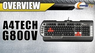 A4Tech G800V AntiGhosting 8Key Rollover USB PC Gaming Keyboard Overview  Newegg TV [upl. by Betsey]