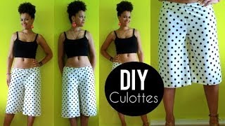 DIY Culottes Tutorial  Coachella Outfit Ideas [upl. by Acirederf]