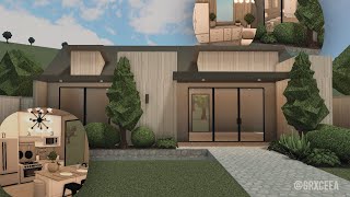 18k NO Gamepass Modern House Interior  Bloxburg Speedbuild  Grxceea [upl. by Eliezer]