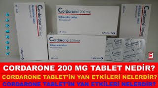 Cordarone 200 Mg Tablet Nedir Cordarone Tabletin Yan Etkileri NelerdirCordarone Nasıl Kullanılır [upl. by Adlihtam]