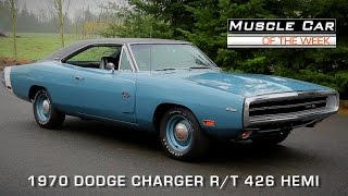 1970 Dodge Charger RT 426 Hemi Muscle Car Of The Week Video Episode 108 [upl. by Aneet]