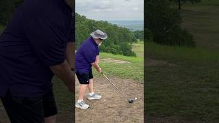 Old Man Dislocates Hip Playing Golf…Still Funny golf funny humor laugh shorts usa [upl. by Atteyram]