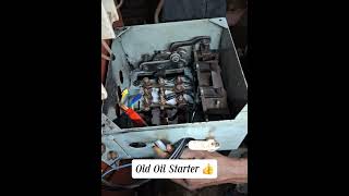 💥 Old Oil Starter Wire Connection Work oilstarter starters startermotor oil old motor [upl. by Urba]