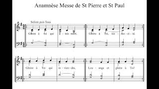 Anamnèse Messe de St Pierre et St Paul [upl. by Yltsew]