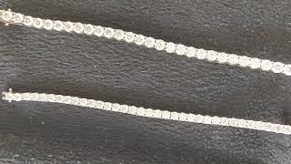 40mm and 50mm S925 Silver moissanite tennis chain bracelet [upl. by Marjana405]