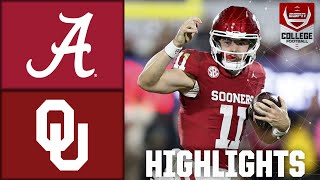 Alabama Crimson Tide vs Oklahoma Sooners  Full Game Highlights  ESPN College Football [upl. by Ettereve]