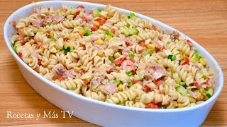 Ensalada de Pasta con Atún con un Riquisímo Aderezo [upl. by Kato]