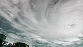 Category 5 Hurricane Milton seen from space station [upl. by Ahseiyk]