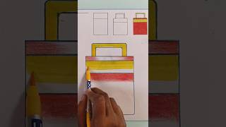 How to draw Doctor Bag 🛍️  Kids Drawing ytshorts art [upl. by Matelda361]