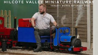 HILCOTE VALLEY MINIATURE RAILWAY TARGETT WORKS SATURDAY 2024 DOUBLE HEADED STEAM [upl. by Maretz675]