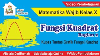 Fungsi Kuadrat Bagian 2  Grafik Fungsi Kuadrat Matematika Wajib Kelas X m4thlab [upl. by Sirovaj]