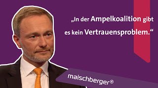 Nach KanzlerMachtwort quotDie Ampel ist stabilquot  Christian Lindner im Interview  maischberger [upl. by Ymassej86]