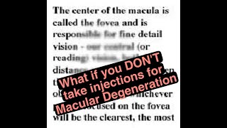 What if you don’t take injections for Macular Degeneration [upl. by Giess783]