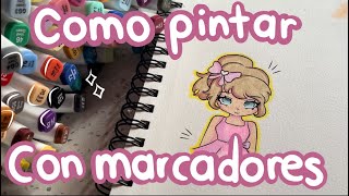 TUTORIAL 🎨 tips para pintar con marcadores [upl. by Quackenbush674]