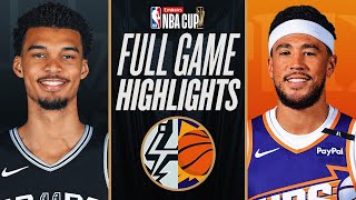 SPURS at SUNS  EMIRATES NBA CUP 🏆  FULL GAME HIGHLIGHTS  December 3 2024 [upl. by Bryana391]