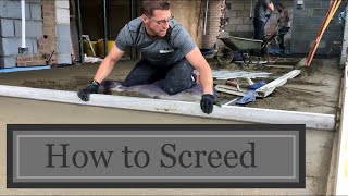 How to floor screed with sand and cement  Beginners guide plastering Guru [upl. by Kimberly]