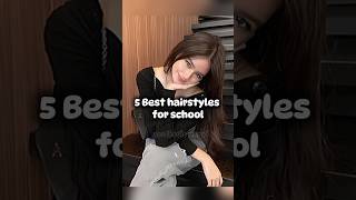 5 hairstyles for school 🎀 hairstyle aesthetic fypシ゚viral [upl. by Assitruc]