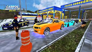 CARROS REBAIXADOS ONLINE  MONTEI UMA MEGA BLITZ DA PRF PARANDO OS CARROS DOS VELOZES E FURIOSOS [upl. by Meredithe706]