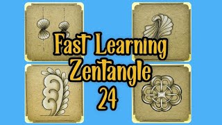 Fast Learning Zentangle  Part 24  Easy Drawing [upl. by Pontias534]