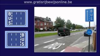 GRATIS RIJBEWIJS ONLINE 2 Rijbewijs B  OPENBARE WEG  RIJSTROKEN [upl. by Traggat]