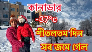 38°C কানাডায় শীতলতম দিন  Coldest day in this season in Canada 29th Nov 2024  banglavlog  Canada [upl. by Ivette]