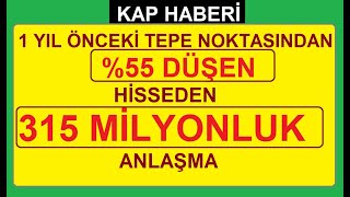 1 YIL ÖNCEKİ TEPE NOKTASINDAN U DÜŞEN HİSSEDEN 315 MİLYONLUK ANLAŞMA  BİST BORSA HİSSE PARA [upl. by Bonnice250]