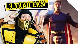 MORTAL KOMBAT 1 ALL 3 TRAILERS AT ONCE Scorpion Reacts  MK1 PARODY [upl. by Notsniw]