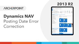 Microsoft Dynamics NAV Posting Date Error Correction [upl. by Roter]