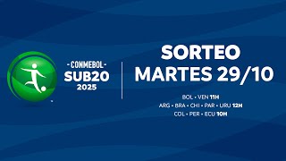 SORTEO DE GRUPOS  CONMEBOL SUB20 2025 [upl. by Limann]