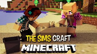 The Sims Craft Ep11  Um Dia Na Praia  Minecraft [upl. by Kordula]