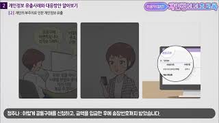 KISA 강의 개인정보보호 교육과정  일반용② [upl. by Sorrows]