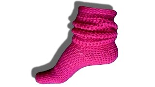 Anleitung Socken häkeln Häkelanleitung  © Woolpedia [upl. by Aynnat178]