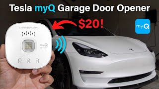 Tesla myQ Smart Garage Control for Tesla Model Y3  Full Review amp Installation tesla myq [upl. by Post329]