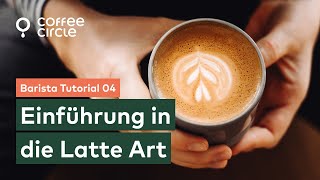 Barista Tutorial 4 Latte Art Herz amp Rosetta  Coffee Circle [upl. by Nitsua]