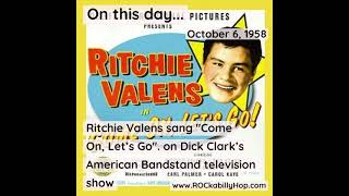 October 6 1958  Ritchie Valens [upl. by Aicen]