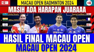 INDONESIA MASIH BISA JUARAAA‼️Hasil Final dan hadiah lengkap juara Macau open hari ini [upl. by Arlee]