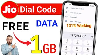 Jio 1GB Free Data Code 2024  Jio Sim Me Free Data Kaise Le  Jio Free Data Offer Today [upl. by Lebasi]