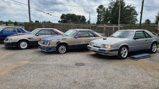 Fox body rehab for sale walk around tons of cars and parts that need to go [upl. by Ennahteb]