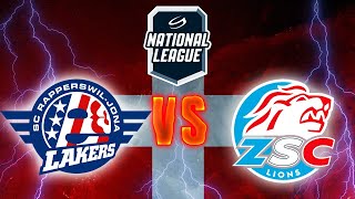 RAPPERSWILJONA LAKERS VS ZSC LIONS  ŠVEICES AUGSTĀKĀ LĪGA  REGULĀRĀS SEZONAS 10 SPĒLE [upl. by Absalom569]