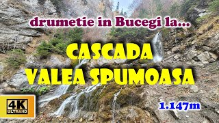 Cascada Valea Spumoasa  Busteni  Muntii Bucegi  Romania  HIKE  4K [upl. by Cogen]