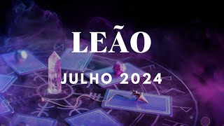 Leão♌O FOCO AGORA É VOCÊ💫✨⭐O AMOR TE PEDE LIBERDADE💘🃏SEU PODER SERÁ ADMIRADO🙌🏼🌌 Julho 2024 [upl. by Naget]