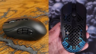 SteelSeries Aerox 9 vs Razer Naga Pro  more buttons than you can count [upl. by Loftus540]