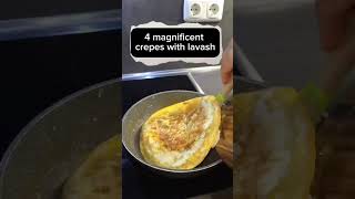 Easy crepes shortfood shortvideo food appetizer egg [upl. by Liana972]