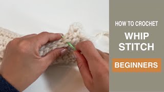 Crochet Whip Stitch  Beginners [upl. by Eveineg283]