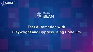 elsAi iBEAM  Test Automation With Playwright and Cypress Using Codeium [upl. by Ecinrahs]